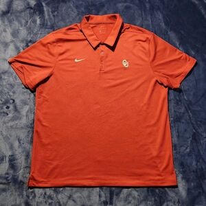 Nike DRI-FIT Oklahoma Sooners Polo Shirt Men XXL Red